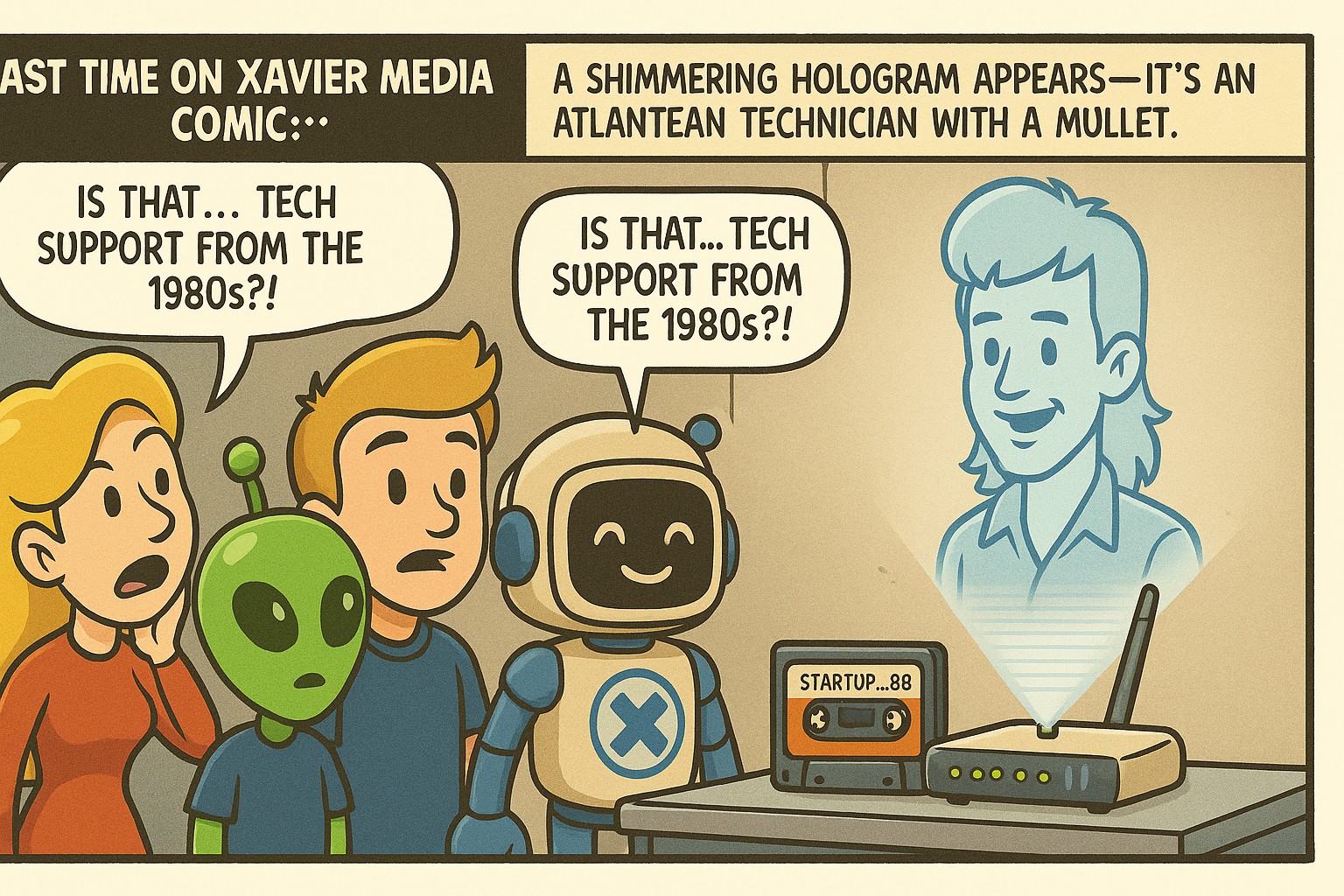 Hologram tech support