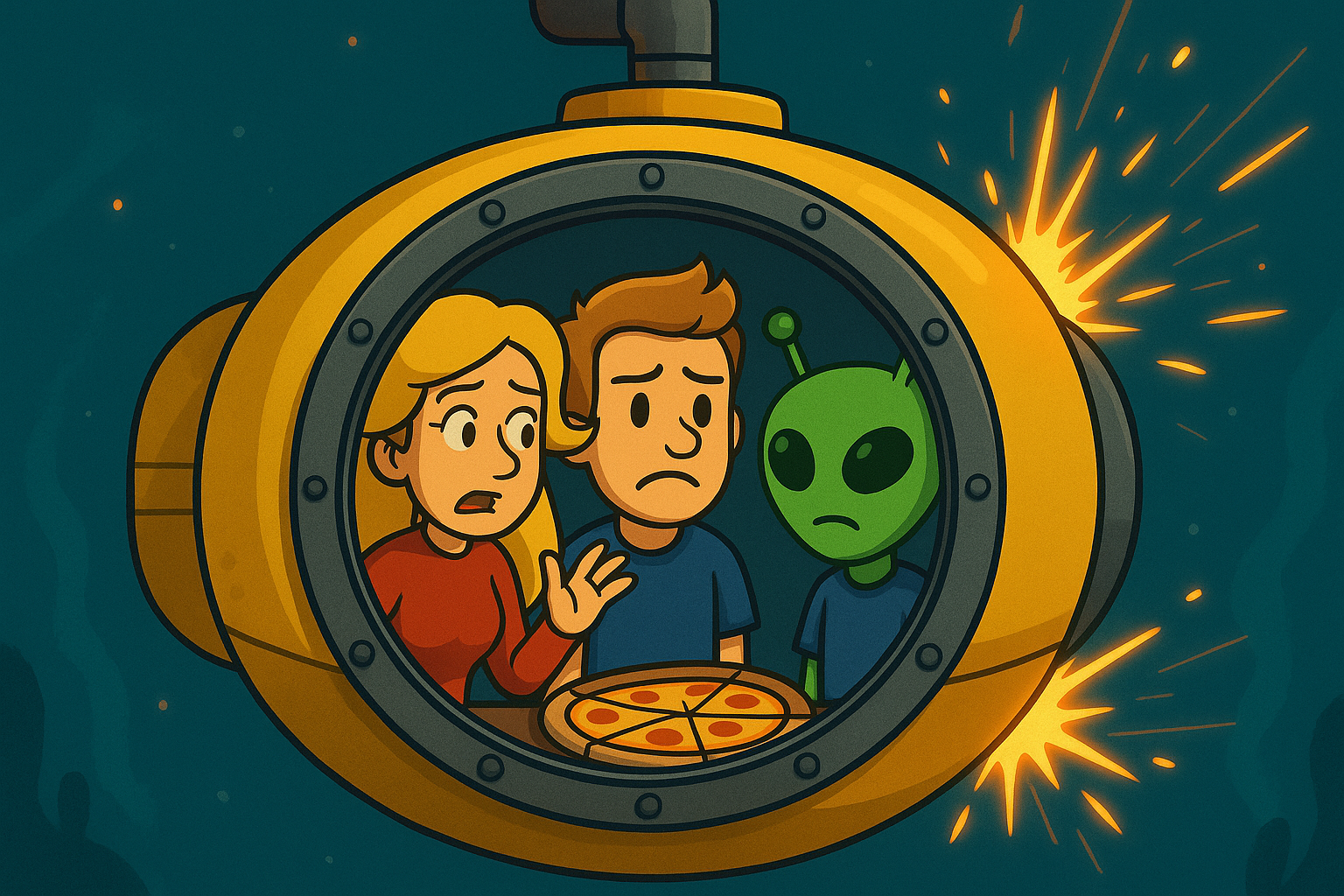 In a submarine