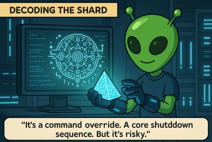 R.Y.Q.N. decodes shard