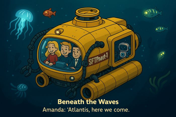 Submarine dives