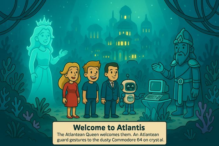 Arriving in Atlantis