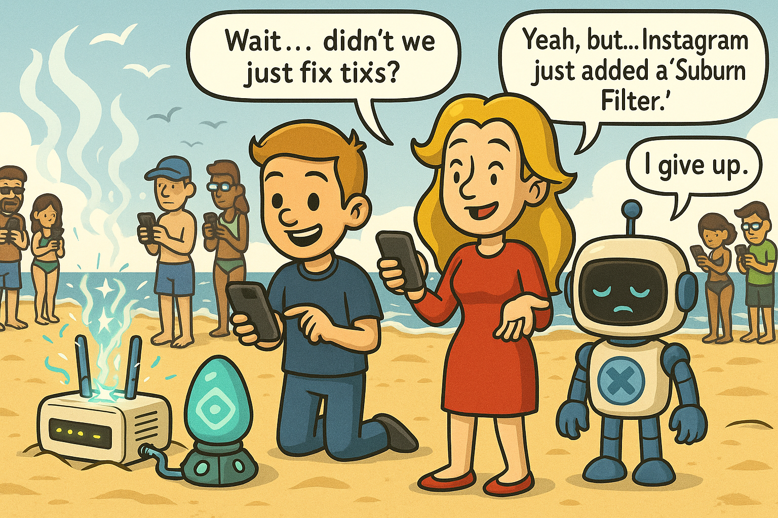 The firmware uploads and the Atlantean artifact turns soft teal