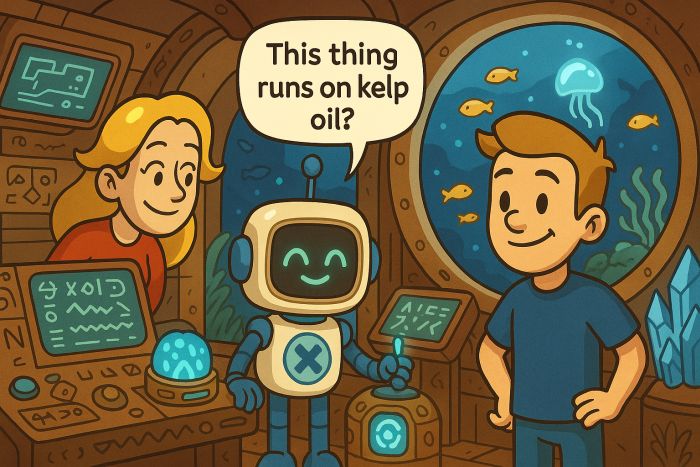 Inside Atlantean submarine
