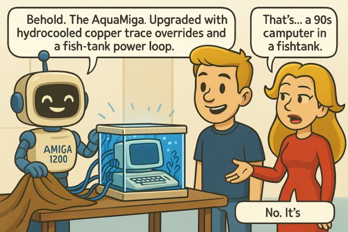Bylla unveils the AquaMiga in a fish tank